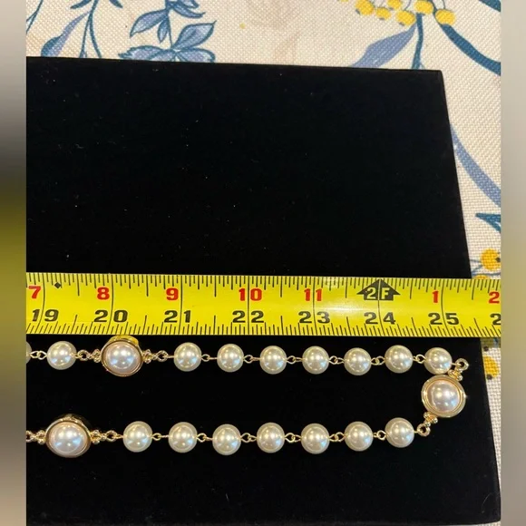 Tory Burch Gold and Pearl Necklace - Picture 3 of 3